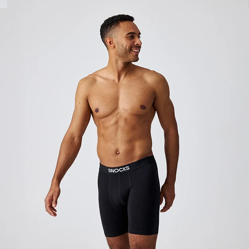 Lange Boxershorts | Mix (Schwarz/Grau/Dunkelblau)