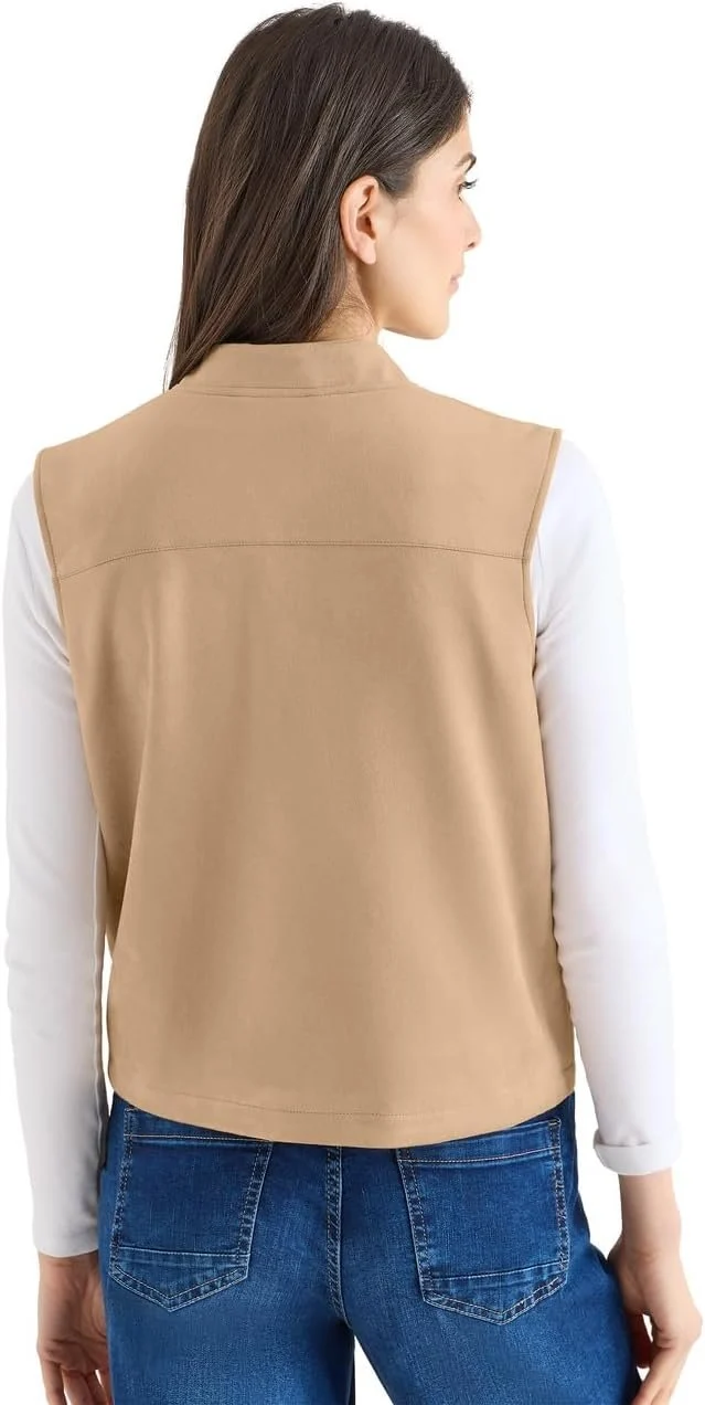 Cecil Velour Blouson Vest - 2_B220306_17413