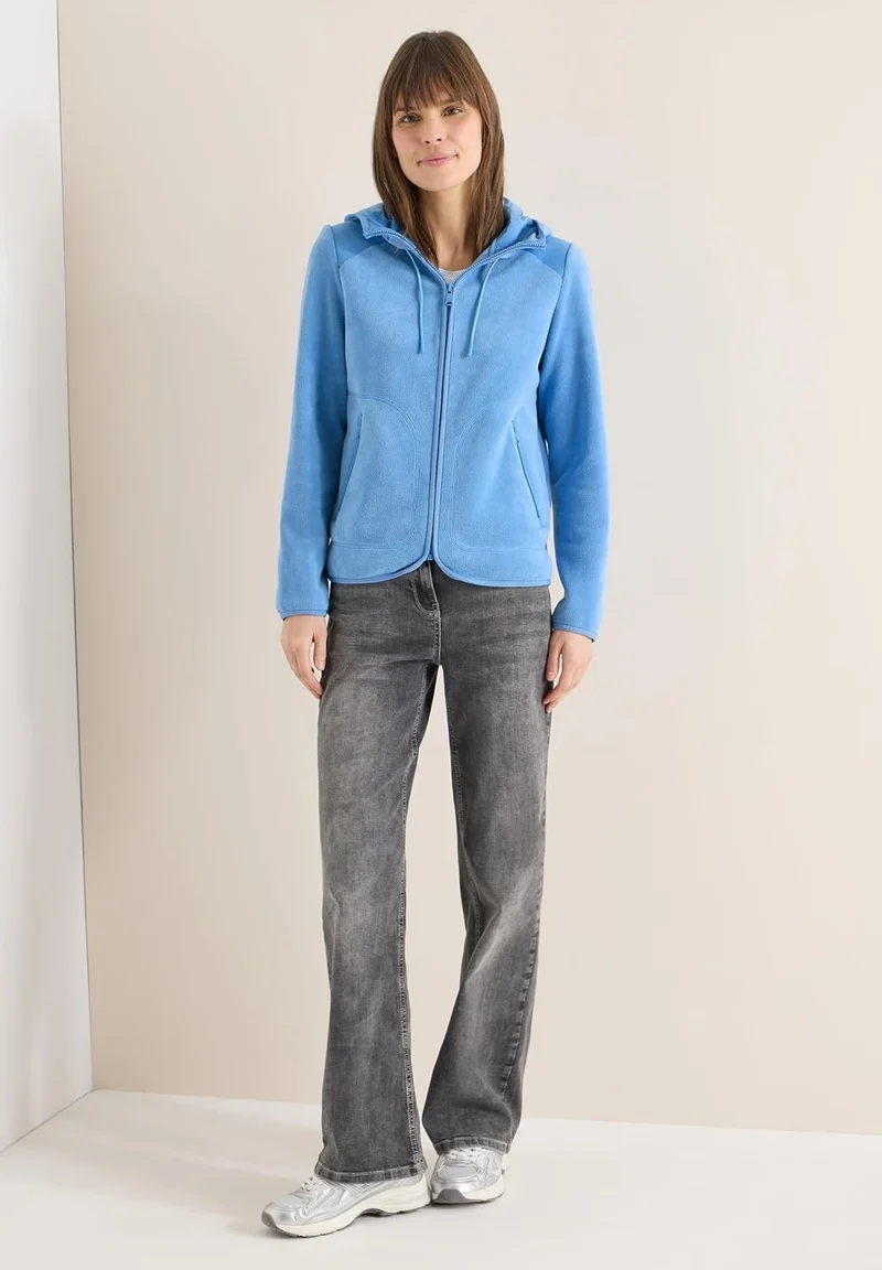 Cecil Fleece Jacket w. Mat-Mix - 2_B212917_17372