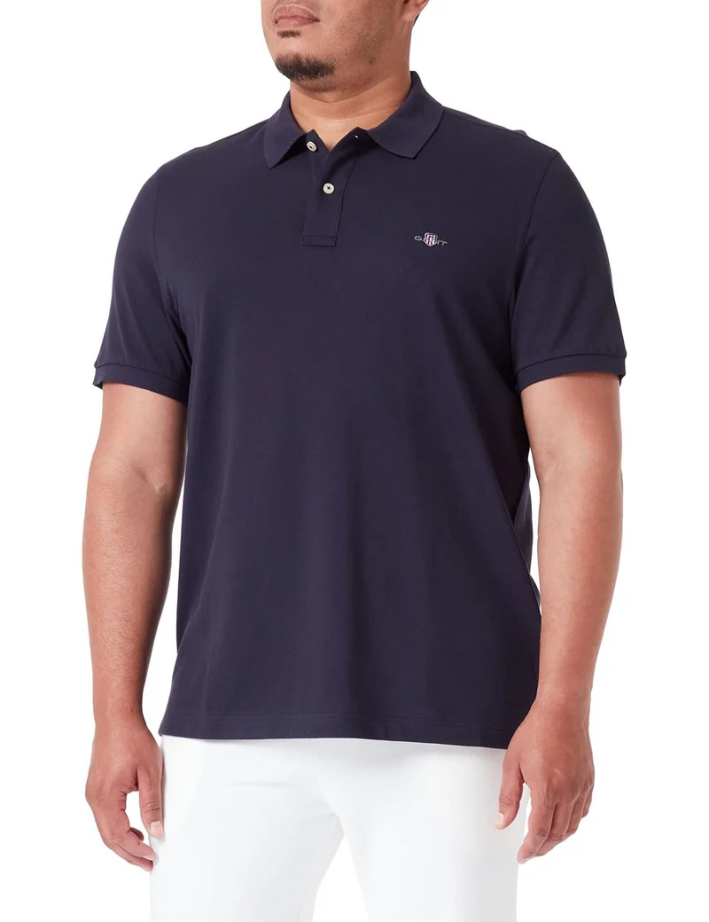 GANT Herren Reg Shield Ss Pique Polo Polohemd