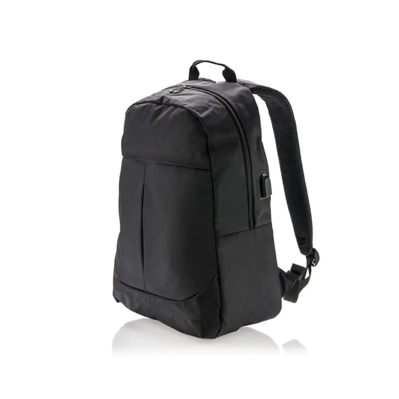 Power USB Laptop-Rucksack - Funktionell & Innovativ - Schwarz