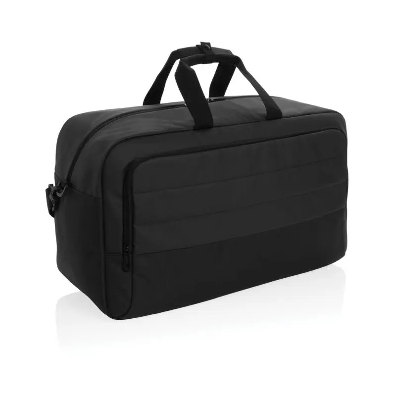 Schwarze Armond AWARE™ RPET Weekend-Duffel, Nachhaltig und Stilvoll für Kurztrips