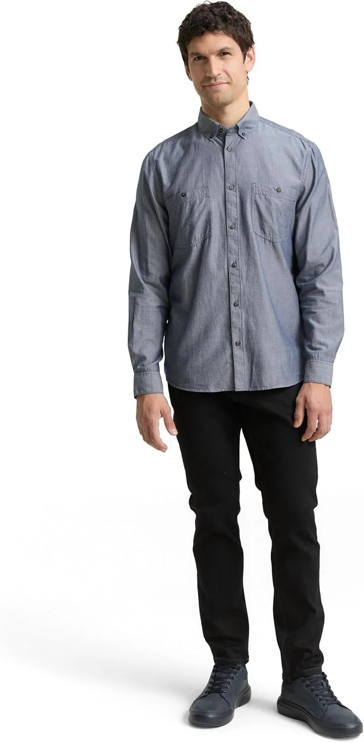 Tom Tailor Langarm Freizeithemd Blau