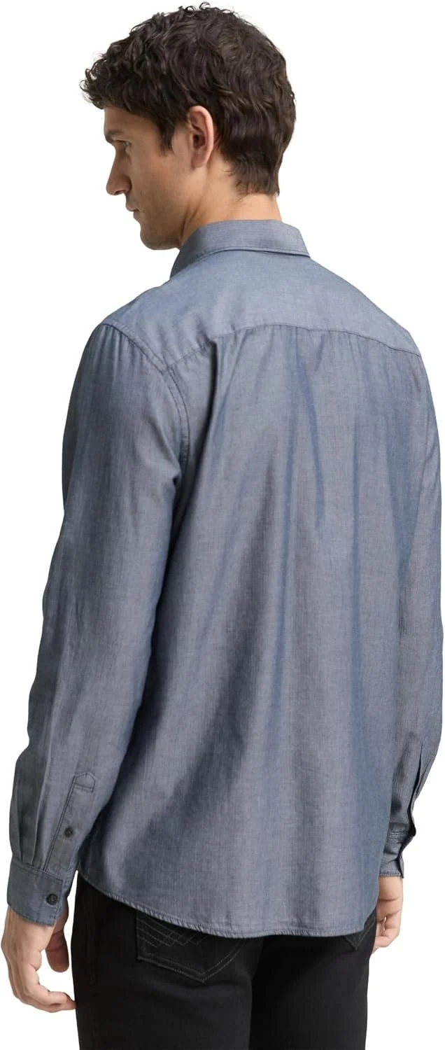 Tom Tailor Langarm Freizeithemd Blau