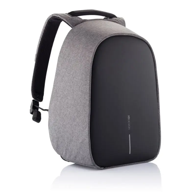 Bobby Hero Regular Anti-Diebstahl-Rucksack - Grau/Schwarz, Sicherer & Stilvoller Rucksack für Alltag