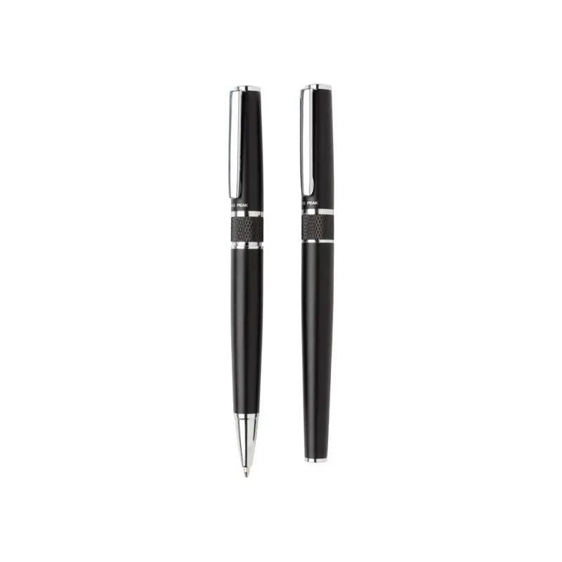 Exklusives Swiss Peak Luxus-Schreibset in Schwarz – Hochwertige Stifte