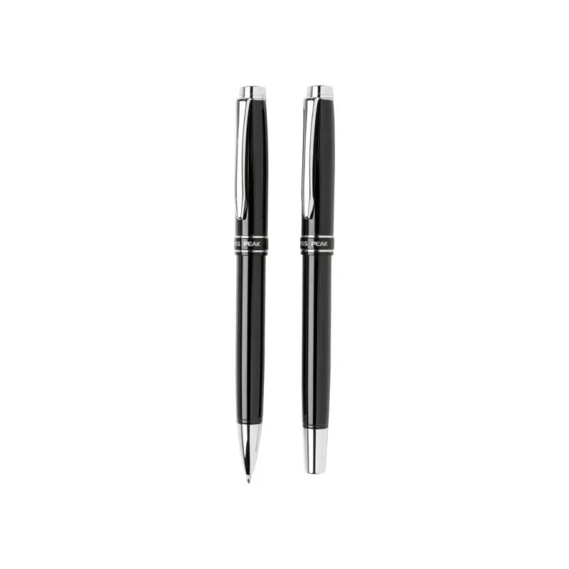 Elegantes Heritage Schreibset – Kombination aus Schwarz und Silber für stilvolles Schreiben