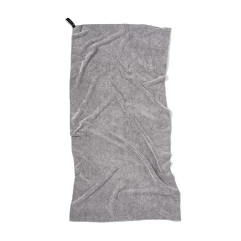 VINGA GRS rPET Active Dry Handtuch 140x70 - Grau: Nachhaltig, Weich, Schnell Trocknend