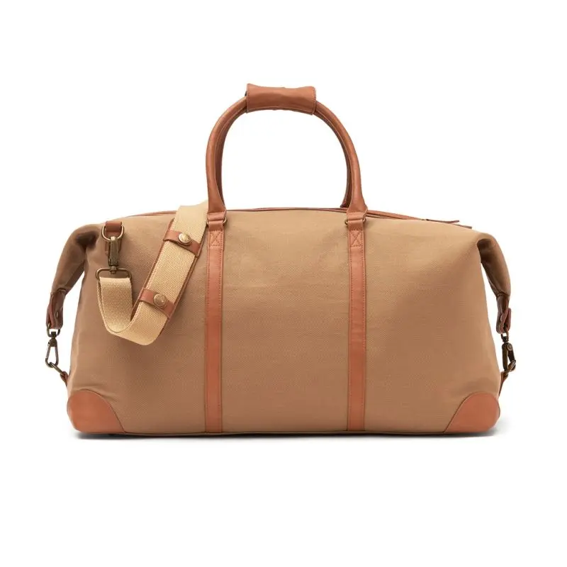 VINGA Sloane Wochenendtasche aus RCS rPET, Braun, Nachhaltig und Stilvoll für Kurztrips