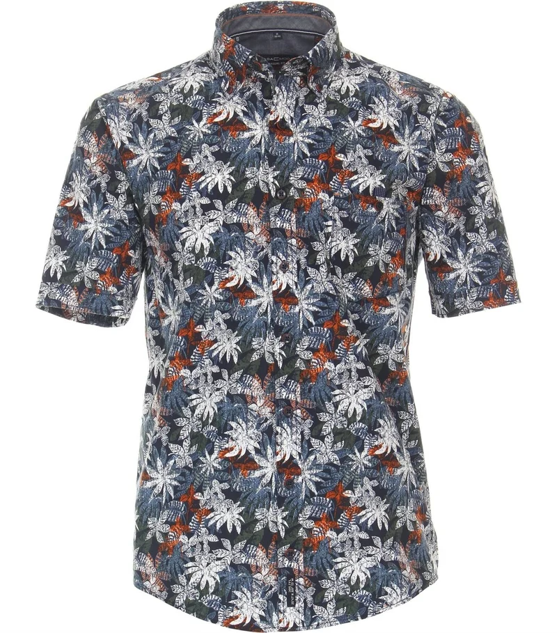 CASAMODA Freizeithemden Print Casual Fit