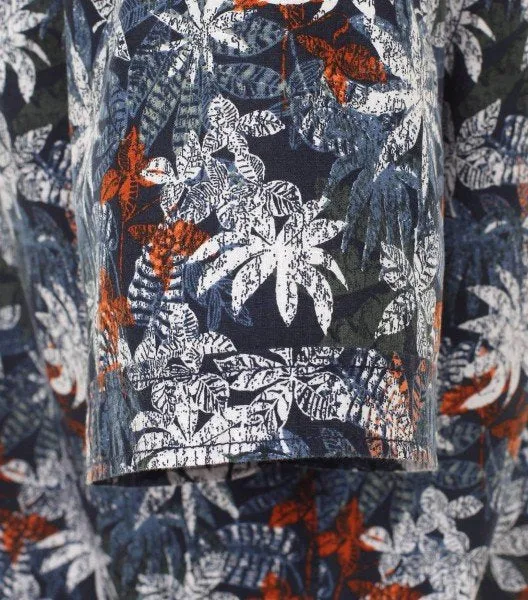 CASAMODA Freizeithemden Print Casual Fit