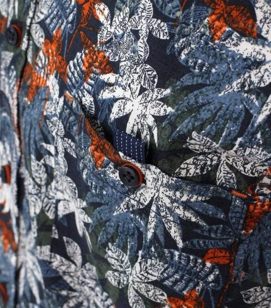 CASAMODA Freizeithemden Print Casual Fit