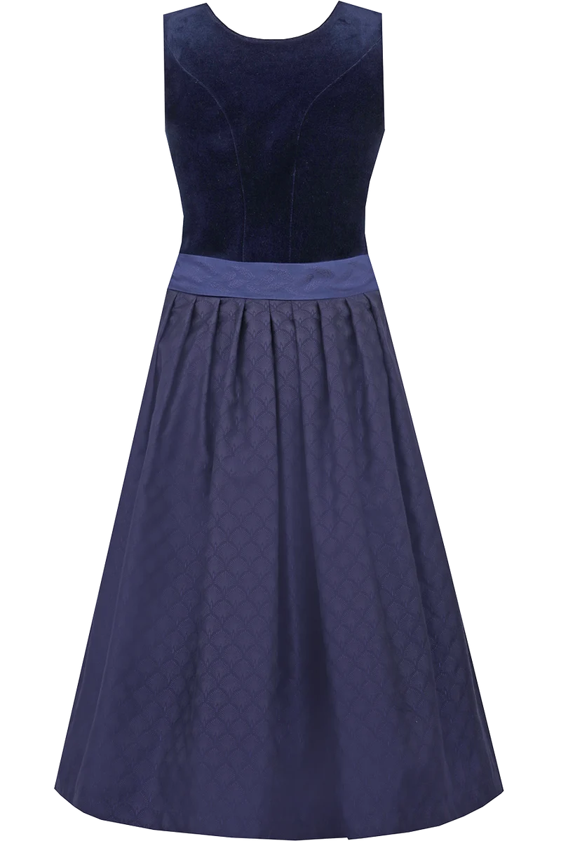Midi-Dirndl Mönchsroth (75cm) mit Samt