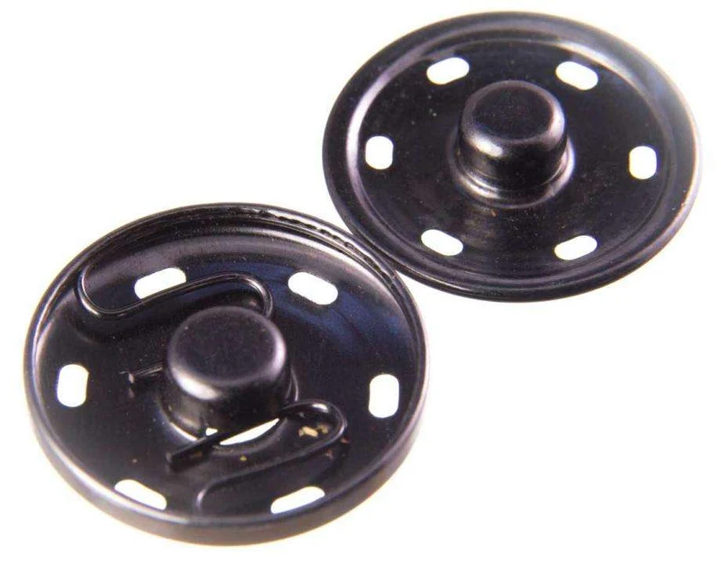 Druckknopf zum Annähen Altsilber – Metallknopf DR-2
