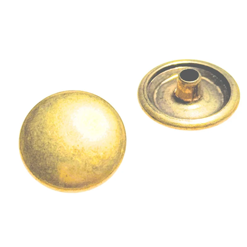 Druckknopf Gold matt 12,5 mm – Metallknopf NK-18G