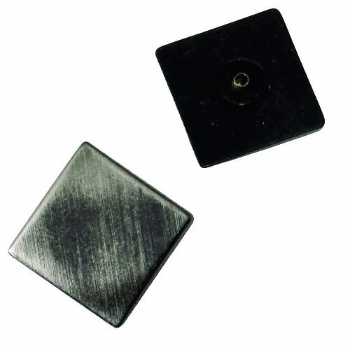 Druckknopf Quadrat Altsilber – Metalldruckknopf NK-41-as