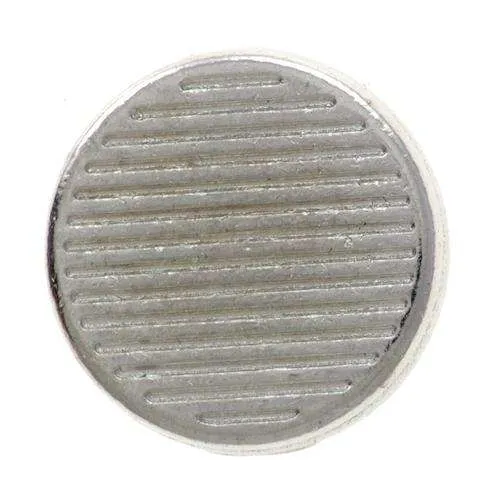 Druckknopf Streifen Silber – Metallknopf NK-35