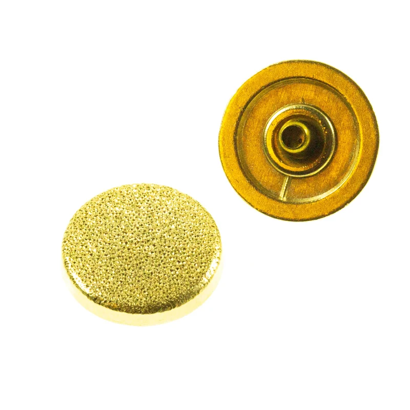 Druckknopf Diamant-Effekt Goldfarben – Metalldruckknopf NK-62