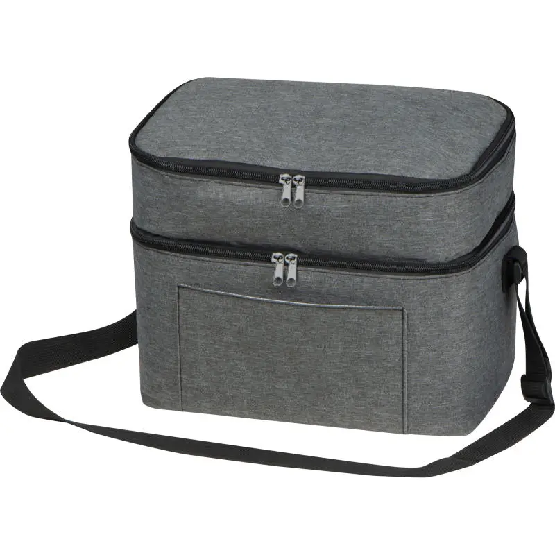 Perth RPET Cooler Bag - Anthrazit: Stilvoll, Umweltfreundlich, Praktisch - Frische unterwegs