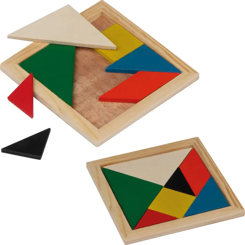 Porto Buntes Holzpuzzle - Faszinierendes Lernspielzeug für Kinder und Erwachsene