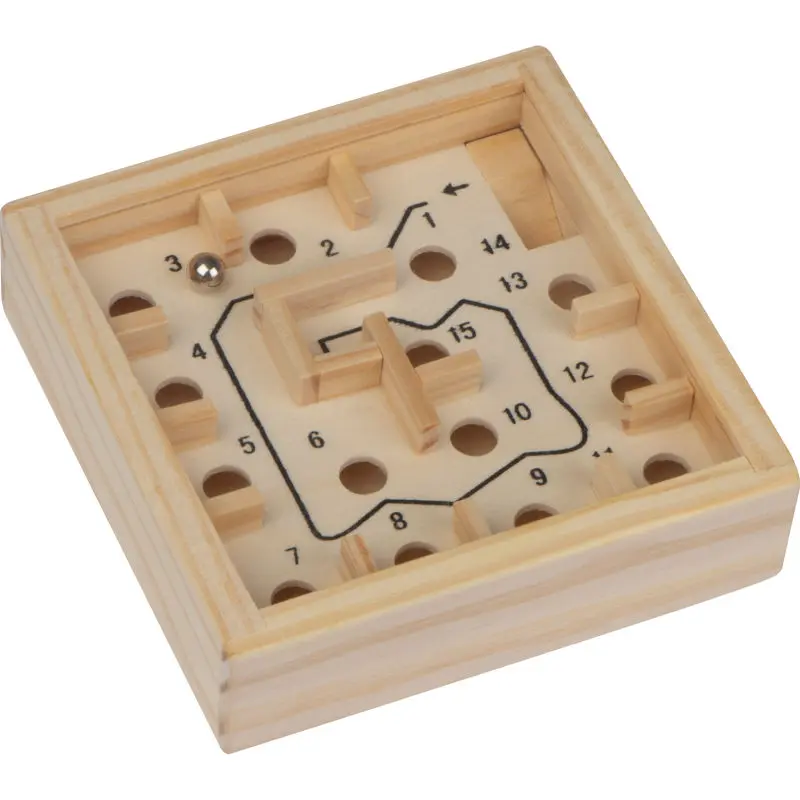 Rennes Geduldspiel in Beige - Herausforderndes Knobelspiel für Strategen