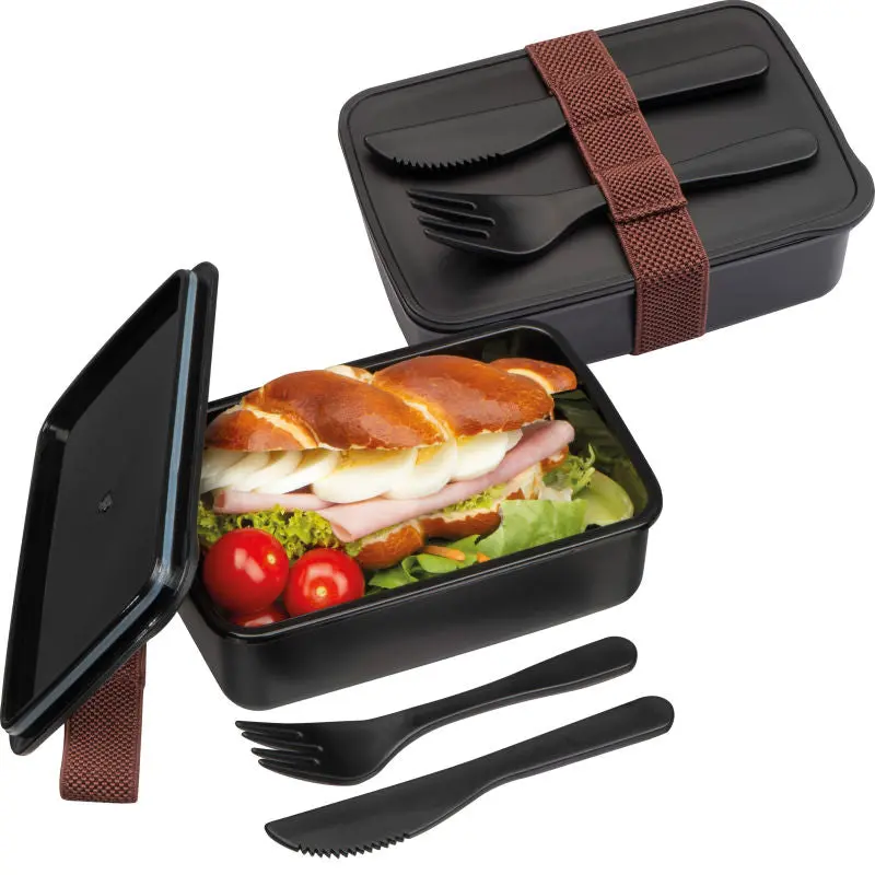 Lunchbox Vigo - Schwarz Stilvoll & Praktisch Robuste Aufbewahrung für Unterwegs