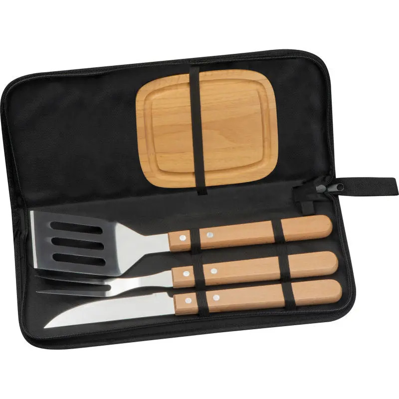 Belfast Deluxe BBQ-Werkzeugset - Hochwertiges Grillzubehör in Schwarz