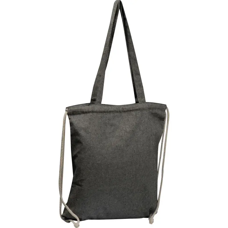 Addison Schwarze Recycelte Baumwolltasche, Öko-Stilvoll & Langlebig