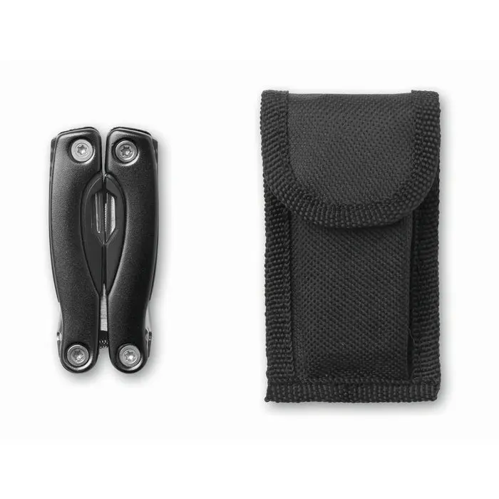 Kompaktes Multifunktionswerkzeug ALOQUIN MINI - vielseitiges, schwarzes Taschenmesser für Outdoor