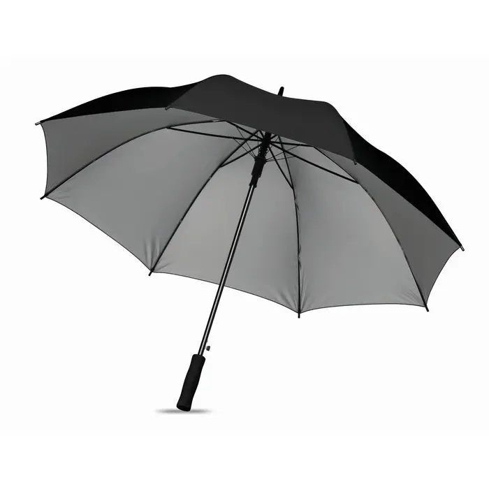 Regenschirm SWANSEA+ Schwarz Robuster & Eleganter Wetterschutz Windfest & Langlebig
