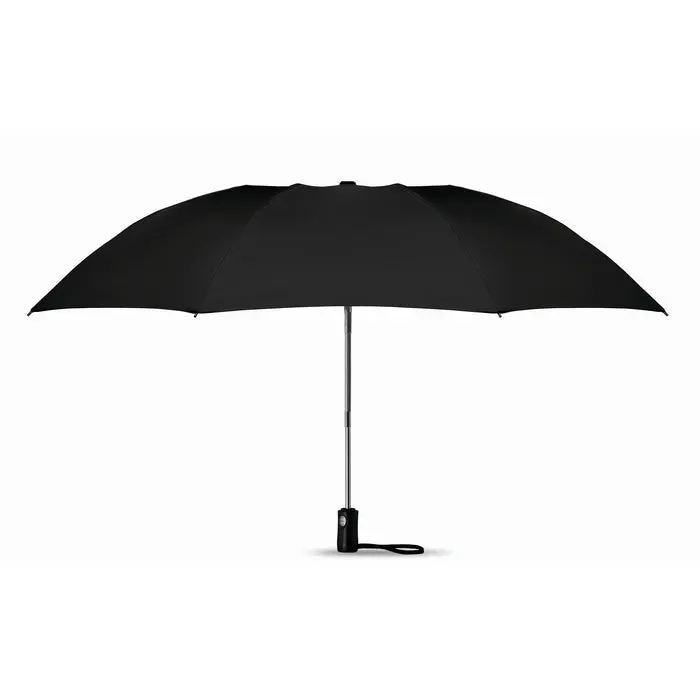 Reversibler Regenschirm DUNDEE FOLDABLE in Schwarz - Vielseitiger Schutz bei Regen