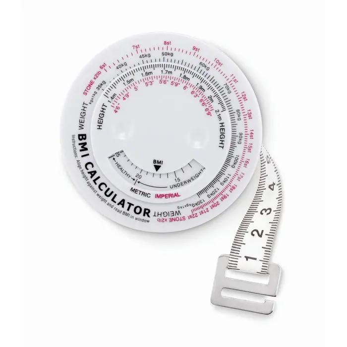 BMI Maßband MEASURE IT - Weiß Präzises und langlebiges Messwerkzeug für vielseitige Anwendungen