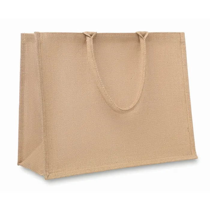 Beige Jute Shopping Tasche BRICK LANE - Umweltfreundliche und robuste Tragetasche