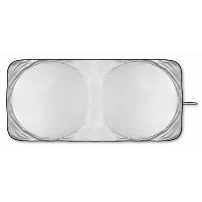 Autosonnenblende OMBRA POUCH in Mattsilber – Effektiver Sonnenschutz fürs Auto