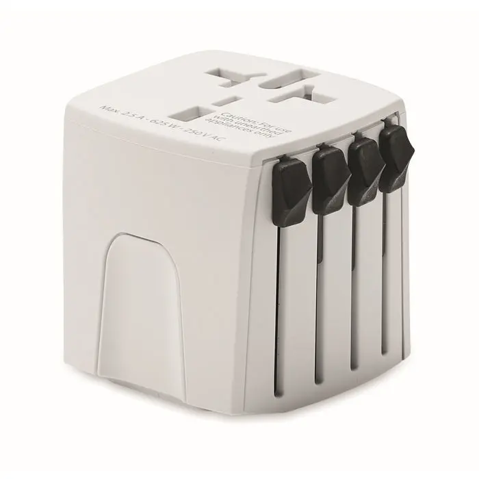 MUV MICRO 2-poliger Reiseadapter – Weiß, Kompakt & Universell