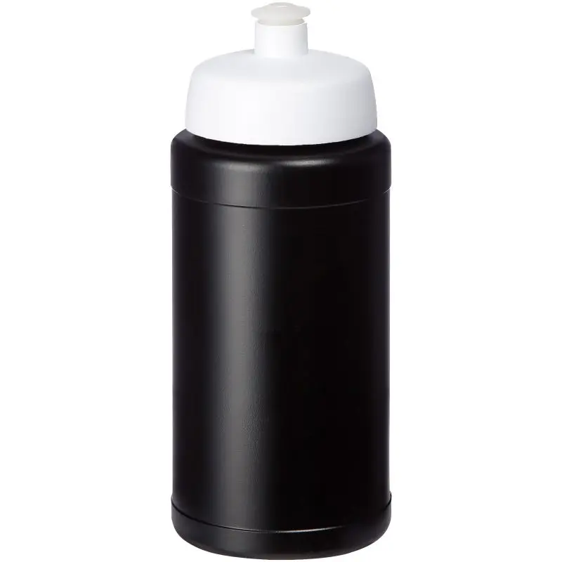 Baseline Recycelte Sport-Trinkflasche, 500 ml - Schwarz & Weiß