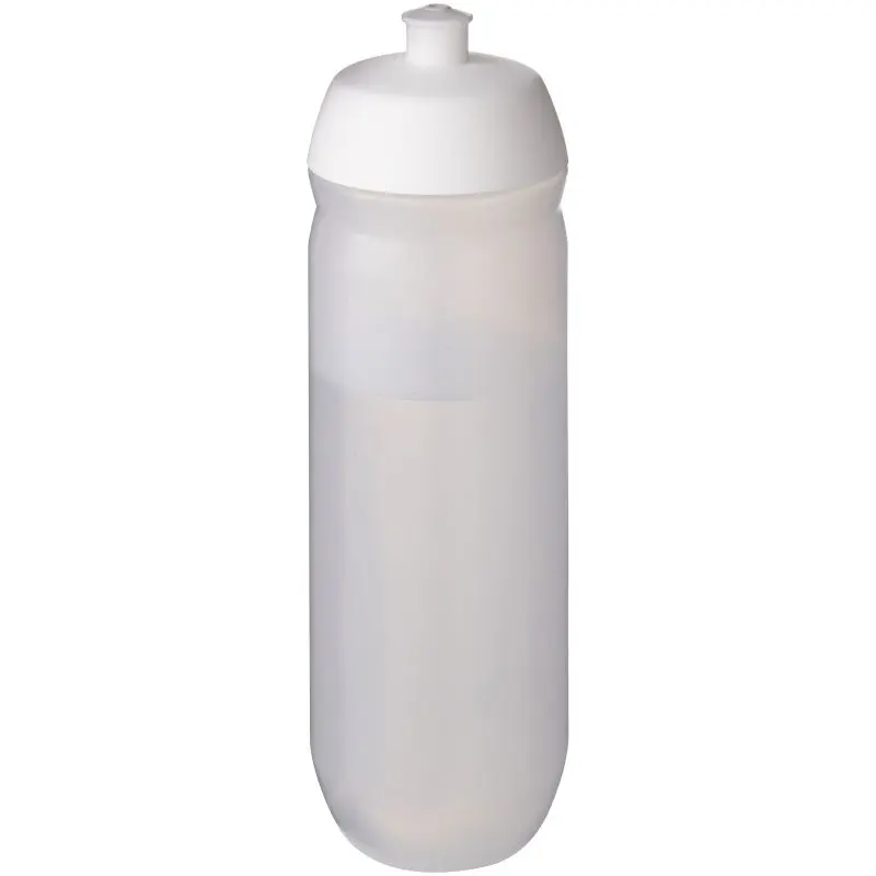 HydroFlex™ Clear Squeezy Sportflasche 750 ml - Mattweiß & Durchsichtig