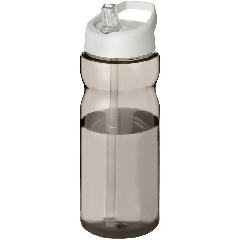 H2O Active Base Tritan™ 650ml, Sportflasche mit Ausguss - Kohle/Weiß