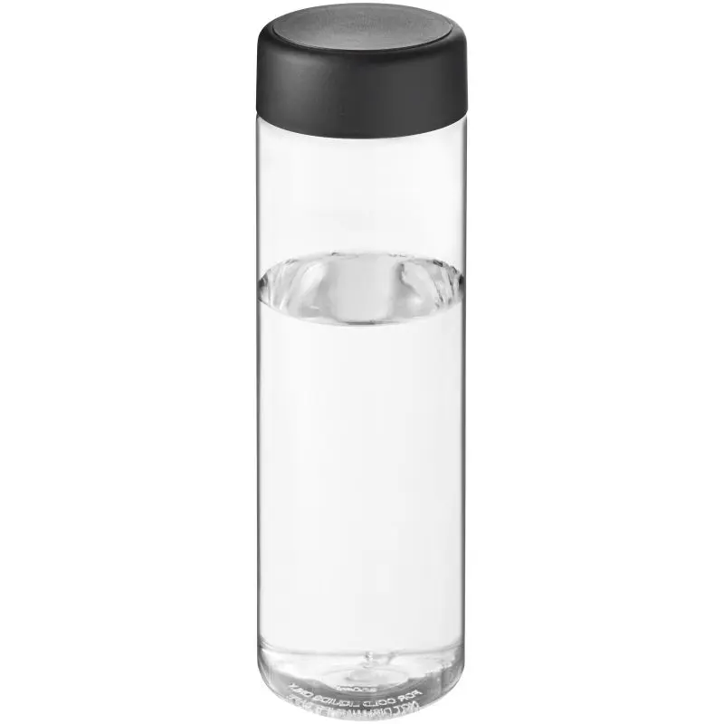 H2O Active Vibe 850 ml, Transparent-Schwarz, Sportflasche mit Drehdeckel
