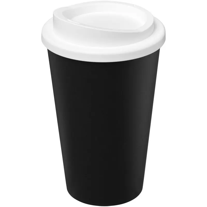 Americano Eco 350 ml recycelter Becher – Schwarz und Weiß, umweltfreundlicher Trinkgenuss