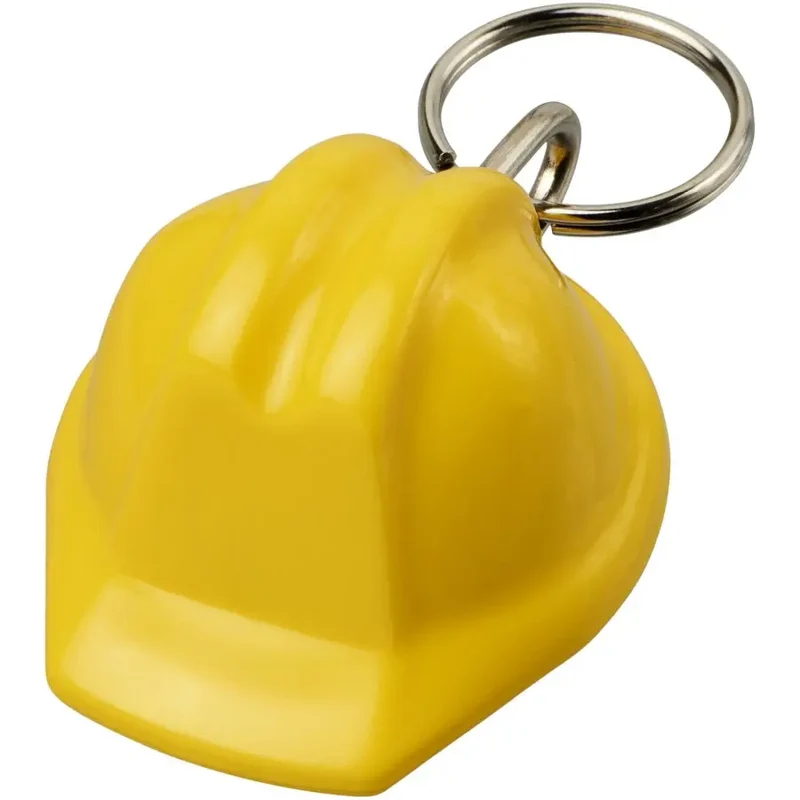 Gelber Kolt Schutzhelm Schlüsselanhänger aus Recyclingmaterial – Umweltfreundlich & Praktisch