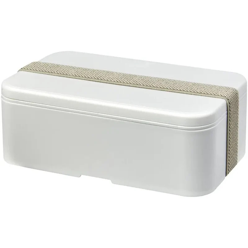 MIYO Renew Lunchbox - Ivory White and Pebble Grey, Eco-Friendly, Durable, Stylish Food Container