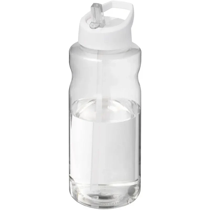 H2O Active Big Base 1L Sportflasche, Ausgussdeckel - Reinweiß