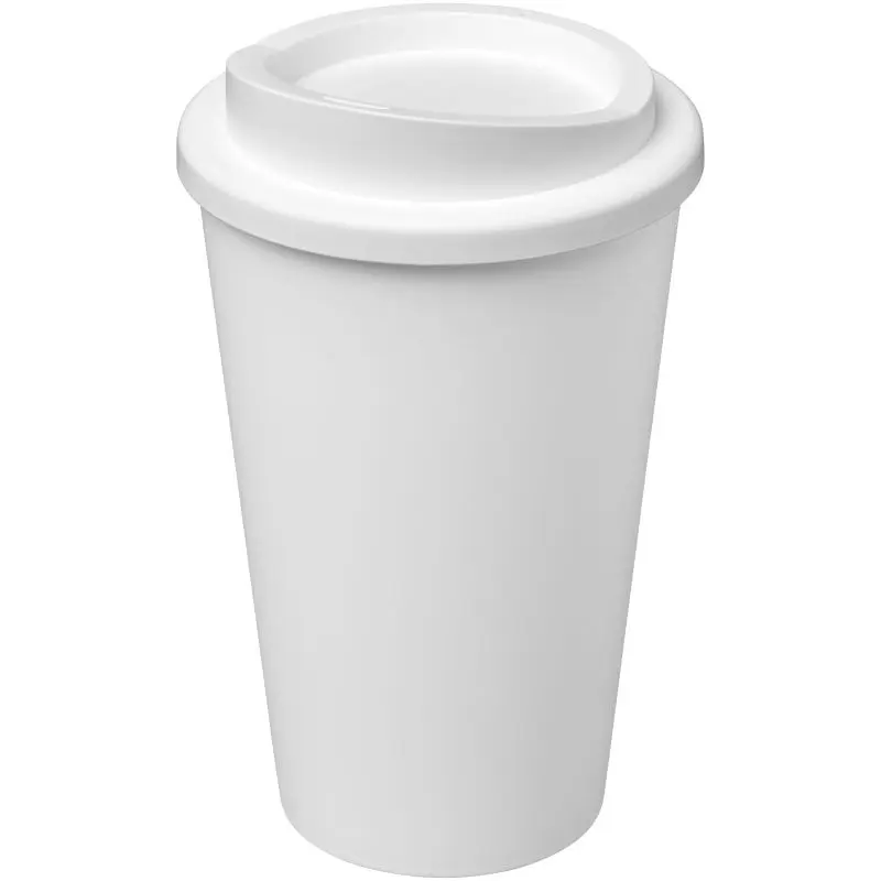 Americano Pure 350 ml Isolierbecher, antimikrobiell – Weiß für hygienischen Genuss