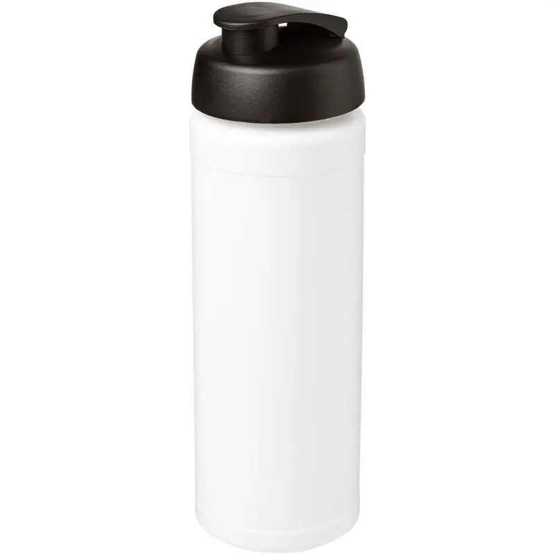 Baseline Plus grip 750 ml, Sportflasche Weiß-Schwarz, mit Klappdeckel, Stabil