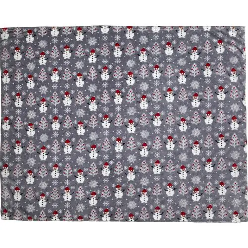 Decke aus 100% Polyester und Flanell Michelle - Graue Decke für zeitlosen Komfort