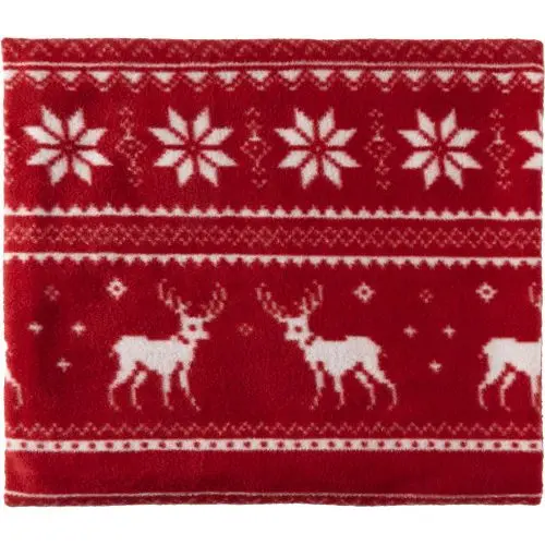 Decke aus Fleece Jane - Rote Decke für warme und gemütliche Stunden