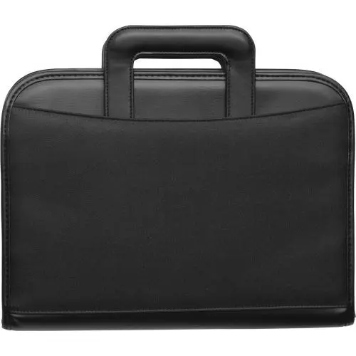 Schwarze Mikrofaser-Dokumentenmappe - Elegant und Praktisch
