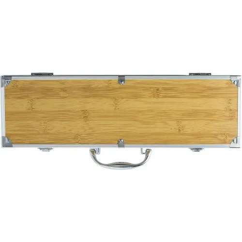 Melina Premium Grillwerkzeug-Set - Elegantes Braun