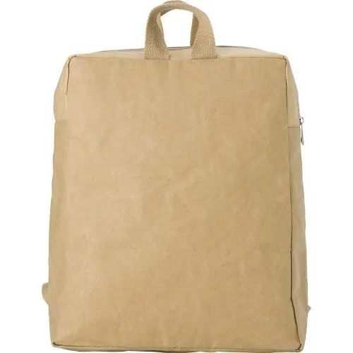 Samanta Isolierter Laminierter Papierrucksack in Braun – Öko-Freundlich & Praktisch